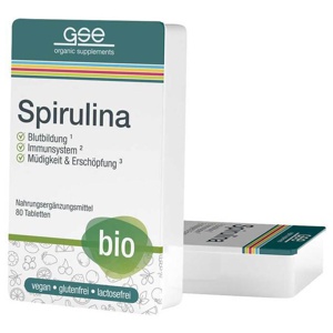 GSE Spirulina 500 mg Bio Naturland Tabletten Produktbild