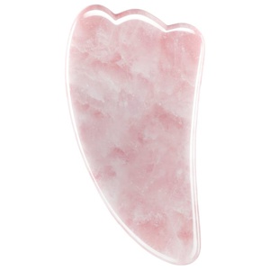 Gua Sha sten Rose Quartz Venuray produkt bild