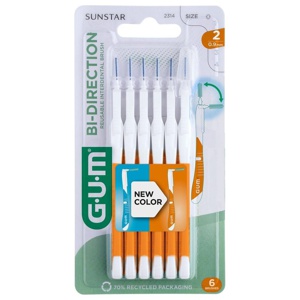 GUM BI-DIRECTION Interdentalbürste 0,9 mm 6 St Zahnbürste Produktbild