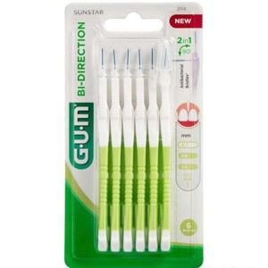 Gum bi-direction mellemrumsbørster 0,7 mm 6 stk. produktbillede