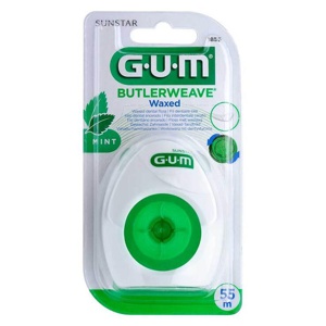 GUM BUTLERWEAVE waxed Zahnseide mint Produktbild