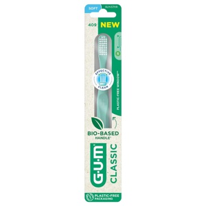 GUM Classic ZahnbÃ¼rste kompakt weich (mit Gummikegel) Blister Produktbild