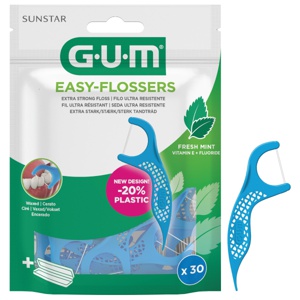 Gum Easy-Flossers Cool Mint tanntrådbøyle, 30 stk. produktbilde