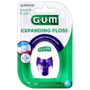 GUM EXPANDING FLOSS leicht gewachst, flauscht, 30 m Produktbild