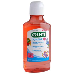 GuM Junior Mundspülung Erdbeere ab 6 Jahren, 300 ml Lösung Produktbild