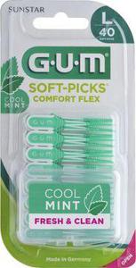GUM Soft-Picks Comfort Flex Large Mint, 40 st produkt bild