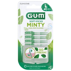 GUM Soft-Picks Minty large, 40 St Zahnbürste Produktbild
