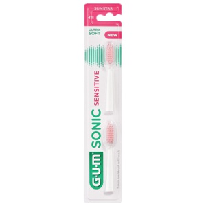 GUM Sonic Daily Sensitive Børstehoder refill 2 stk produktbilde