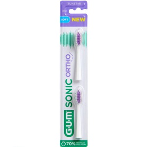 Gum SONIC ORTHO Børstehoveder produktbillede