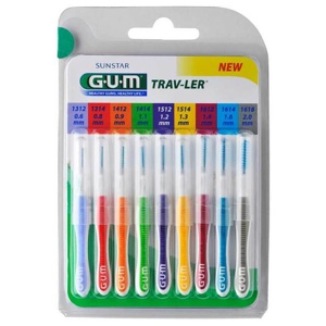 GuM Trav-Ler Sortiment Interdentalbürsten, 9 St Zahnbürste Produktbild