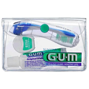 GuM Travel Kit Zahnbürste + Zahnseide + Zahnpasta, 1 St n.v. Produktbild