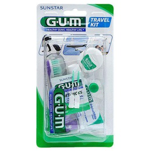 GUM TRAVEL KIT Zahnbürste+Zahnseide+Zahnpasta Produktbild