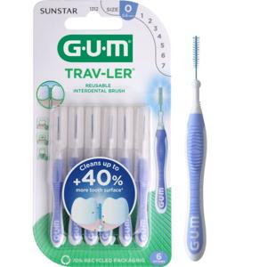 Sunstar GUM D. GUM SILVER PINK VIOLET A_6 1312/6 produkt bild