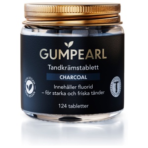 Gumpearl Charcoal Tandkrämstablett 124 st produkt bild
