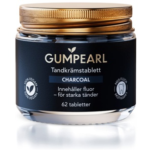 Gumpearl Charcoal Tandkrämstablett 62 st produkt bild