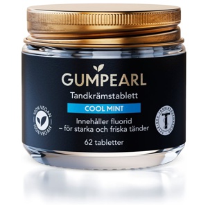 Gumpearl Cool Mint Tandkrämstablett 62 st produkt bild