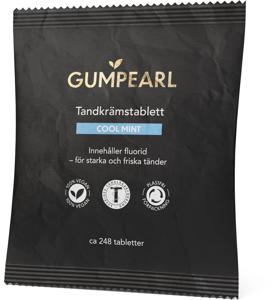 Gumpearl Cool Mint Tandkrämstablett re-fill, 124 st produkt bild