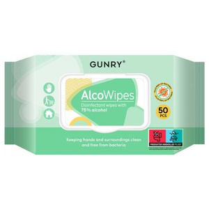 Gunry AlcoWipes 50 stk produktbilde