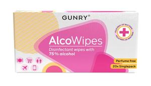 Gunry AlcoWipes singelpack 20 st
