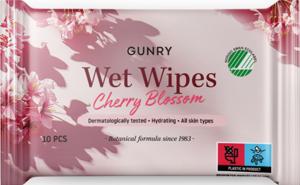 Gunry Wet Wipes Cherry Blossom 10 st produkt bild