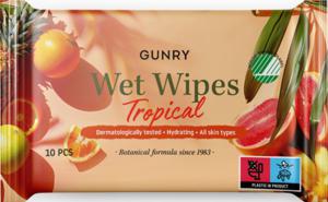 Gunry Wet Wipes Tropical 10 st produkt bild