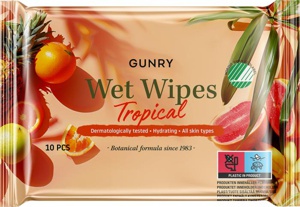 Gunry Wet Wipes Tropical 10 stk produktbilde