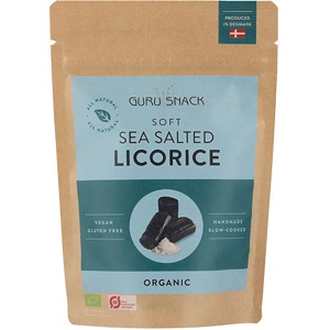 Guru Snack Soft Sea Salted Licorice Økologisk   100 g produktbillede