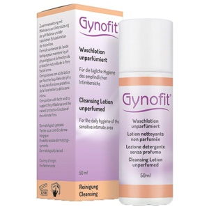 Gynofit Waschlotion unparfümiert Reisepackung, 50 ml Lotion Produktbild