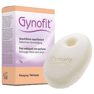 Gynofit Waschstück unparfümiert, 75 g Seife Produktbild