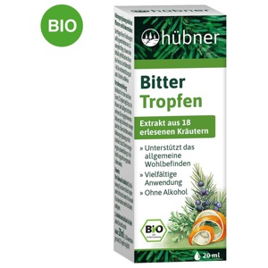 Hübner Bitter Tropfen Bio FR-Bio-01 Tropfen, 20 ml Tropfen Produktbild
