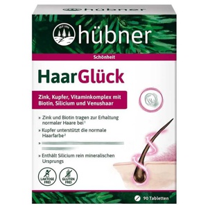 Hübner Haarglück Tabletten, 90 St Tabletten Produktbild