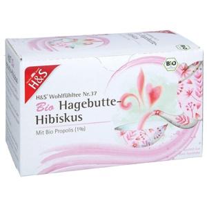 H&S Bio Hagebutte-Hibiskus Filterbeutel Produktbild