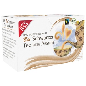 H&S Bio Schwarzer Tee aus Assam Filterbeutel Produktbild