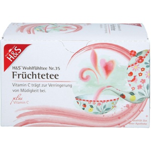H&S Wohlfühltee Früchtetee mit Vitamin C 20X2.7 g Filterbeutel Produktbild