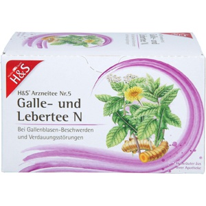H&S Arzneitee Galle- und Lebertee N 20X2.0 g Filterbeutel Produktbild