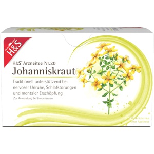 H&S Arzneitee Johanniskraut 20X2.0 g Filterbeutel Produktbild