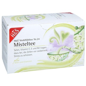H&S Wohlfühltee Misteltee mit Selen und Vitaminen 20X2 g Filterbeutel Produktbild