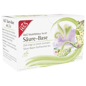 H&S Wohlfühltee Säure-Base mit Zink 20X2.0 g Filterbeutel Produktbild