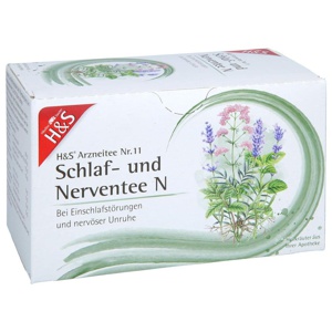 H&S Arzneitee Schlaf- und Nerventee N 20X2.0 g Filterbeutel Produktbild