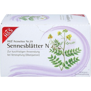 H&S Arzneitee Sennesblätter N Filterbeutel 20X1.0 g Filterbeutel Produktbild