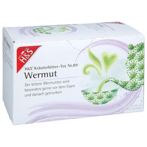 H&S Kräuterbitter-Tee Wermut 20X1.5 g Filterbeutel Produktbild