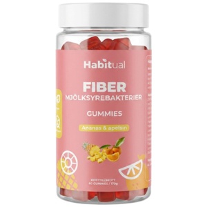 Habitual Fiber/Mælkesyrebakterie Gummies Ananas & Appelsin 60 Gummies produktbillede