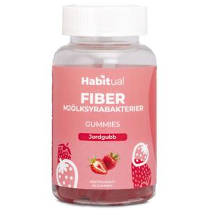 Habitual Fiber/Mjölksyrabakterie Gummies Ananas & Apelsin 60 Gummies produkt bild