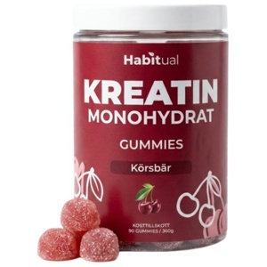 Habitual Kreatin Gummies Körsbär 90 Gummies produktbillede