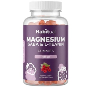 Habitual Magnesium L-teanin & Gaba Gummies Hindbær 60 Gummies produktbillede