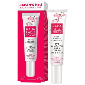 Hada Labo Tokyo Deep Wrinkle Corrector Eye & Mouth Area Cream 15 ml produkt bild