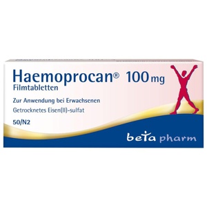 HAEMOPROCAN 100 mg Filmtabletten Produktbild
