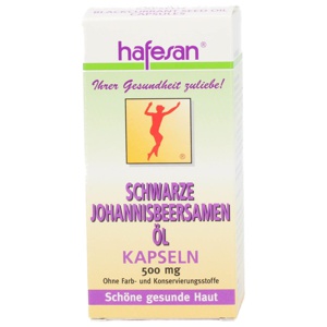 HAFESAN schwarze Johannisbeersamen Öl 500 mg Kaps. Produktbild