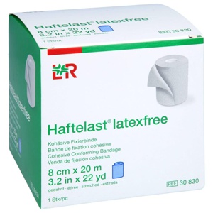 HAFTELAST Fixierb.kohäs.latexfrei 8 cmx20 m blau Produktbild