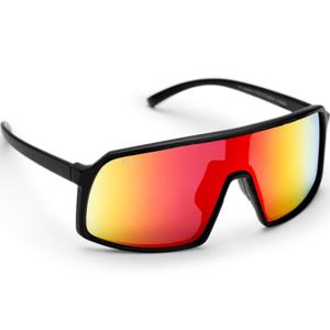 Haga Eyewear Osaka Matt Black - Red Mirror lens produkt bild